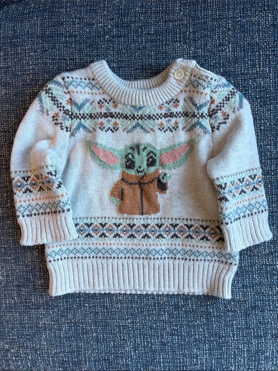 GAP Other - Baby Gap x Star Wars "The Child" (Baby Yoda) Fair Isle Sweater (3-6month)